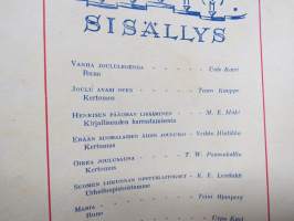 Nuorison Joulu 1950 -joululehti, Unto Karri, Veikko Hintikka, Anni Kaste ym., kuvitus Karo Otava, Kasperi Voutilainen (kansi), Hugo Trentzsch, Yrjö Yrjölä
