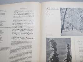 Nuorison Joulu 1935 -joululehti, Aili Somersalo, Kaisa Meri, Emil Elenius, Anni Kaste, J.W. Kotikoski, Kissa ja rotta lautapelipohja takakansi, ym.