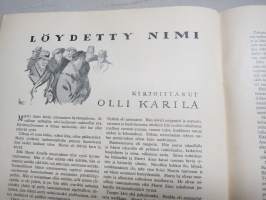 Nuorison Joulu 1935 -joululehti, Aili Somersalo, Kaisa Meri, Emil Elenius, Anni Kaste, J.W. Kotikoski, Kissa ja rotta lautapelipohja takakansi, ym.