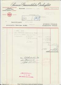 Suomen Gummitehdas Oy  Nokia  1940 -  firmalomake
