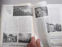 Säästäjän Joulu 1935 -joulunumero, Kansikuvitus Martta Wendelin, Sakari Pälsi - Tulenvalvojia, Suursaari 4-s. artikkeli, Anni Swan - Maijan jouluaatto, Mika Waltari