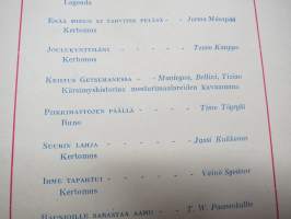 Joulurauha 1947, Arvi A. Karisto joululehti, Atte Ennala, Jorma Mäenpää, Timo Töyrylä, Jussi Kukkonen, Kansikuvitus Kalle Granstedt, kuv. Hugo Trentzsch &amp; Y. Yrjölä