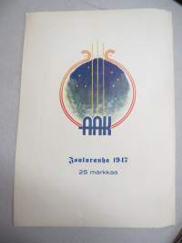 Joulurauha 1947, Arvi A. Karisto joululehti, Atte Ennala, Jorma Mäenpää, Timo Töyrylä, Jussi Kukkonen, Kansikuvitus Kalle Granstedt, kuv. Hugo Trentzsch &amp; Y. Yrjölä