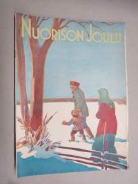 Nuorison Joulu 1936 -joululehti, Kuvittanut Hugo Trentzsch, Väinö Hakala, U.W. Walakorpi, Joulu Amerikassa, Takakansi &quot;Kiinalainen yksinpeli&quot; pelipohja