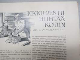 Nuorison Joulu 1936 -joululehti, Kuvittanut Hugo Trentzsch, Väinö Hakala, U.W. Walakorpi, Joulu Amerikassa, Takakansi &quot;Kiinalainen yksinpeli&quot; pelipohja