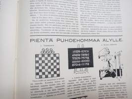 Nuorison Joulu 1936 -joululehti, Kuvittanut Hugo Trentzsch, Väinö Hakala, U.W. Walakorpi, Joulu Amerikassa, Takakansi &quot;Kiinalainen yksinpeli&quot; pelipohja