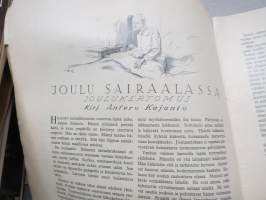 Nuorison Joulu 1931 -joululehti, Kilpalento tähtitarhan halki peliphja -takakansi, Kuvittanut Hugo Trentzsch, Eva Hirn, Anni kaste, Kaarle Halme - Jouluvarsa, ym.