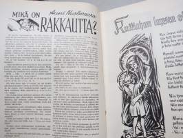 Joulurauha 1953, Arvi A. Karisto joululehti, Kansikuvitus Irma Salmi, Elisabet Laurila, Toini Ojanperä, Etti Joutsen, Teuvo Kauppo, kuvit. H. Trentzsch &amp; Yrjö Yrjölä