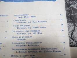 Maailman Joulu 1943 - Arvi A. Karisto Oy joululehti, Armas J. Pulla, Antero Kajanto, Entisaikojen laivakauneutta (peräpeilit), kuv. Hugo Trentzsch &amp; Birgit Rexén