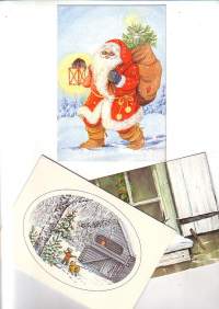 Kulkeneita joulukortteja piirtänyt Marja-Liisa Pitkäranta