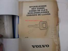 Volvo key codes, nyckelkoder -avainkoodikirja 1986