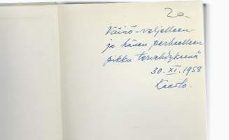 Näkökulma : tutkisteluja, esseitä, arvostelujaKirjaHenkilö Marjanen, Kaarlo, 1899-1984.WSOY 1958.  tekijän omiste