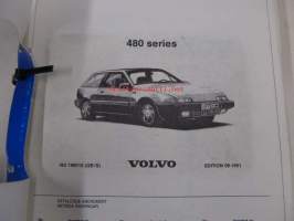 Volvo 480 series Reservdelskatalog, Parts catalogue -varaosaluettelo