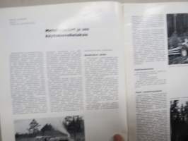 Diesel-lehti 1970 nr 9 -mainoskuvitusta autoista, työkoneista ja moottoreista, kansikuva Fiat 625N, Metsätraktori - käyttösovellutuksia, Raskaan kaluston renkaat