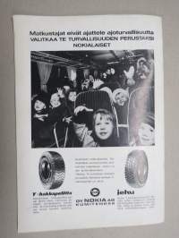Diesel-lehti 1970 nr 9 -mainoskuvitusta autoista, työkoneista ja moottoreista, kansikuva Fiat 625N, Metsätraktori - käyttösovellutuksia, Raskaan kaluston renkaat