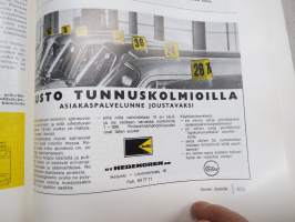 Suomen Autolehti 1965 nr 10, sis. mm. seur. artikkelit / kuvat / mainokset;   Büssing-vetovaunu Commodore SS, Saab näyttely, Oskilloskooppi sytytysjärjestelmän