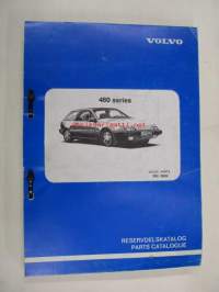 Volvo 480 series Reservdelskatalog, Parts catalogue -varaosaluettelo