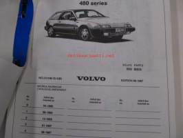 Volvo 480 series Reservdelskatalog, Parts catalogue -varaosaluettelo
