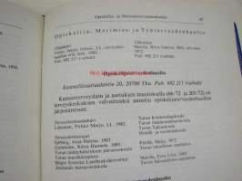 Turun kaupungin kunnalliskalenteri 1985