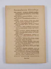 Ajatus 7 : Filosofisen yhdistyksen vuosikirja VII 1934