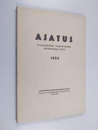Ajatus 18 : Suomen filosofisen yhdistyksen vuosikirja 1954