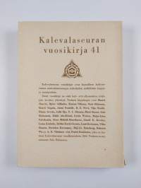Kalevalaseuran vuosikirja 41