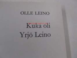 Kuka oli Yrjö Leino
