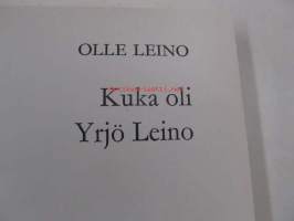 Kuka oli Yrjö Leino