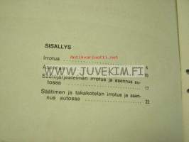 Volvo Huoltokäsikirja osa 4 (44) Korjaus ja huolto / Täydennysosa Automaattivaihteisto BW 55 -korjaamokirjasarjan osa