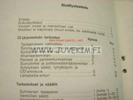 Volvo Huoltokäsikirja osa 2 (24) Polttonestejärjestelmä, suihkutusmoottorit B27E -korjaamokirjasarjan osa