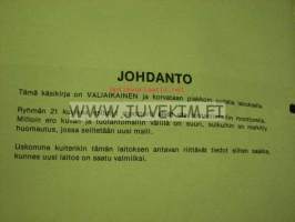 Volvo Huoltokäsikirja osa 2 (paitsi ryhmät 23, 24) Korjausohjeet Moottori B21 Väliaikainen -korjaamokirjasarjan osa