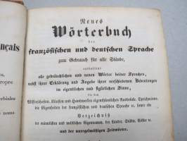 Nouveau Dictionnaire francais-allemand et allemand-francais - Neues Wörterbuch der französischen und deutschen Sprache, 1849