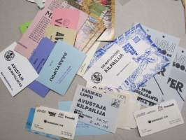 Motocross-kilpailujen käsiohjelmia 1990-luvun alusta noin 40 kpl erä + muuta materiaalia