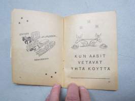 Päivän piloja  - Pientä politiikka - Pakinan pätkiä 1948 -vaalivuoden ja -kamppailun tukemiseksi julkaistu oikeistopuolen pila- ja pilapiirroskirja