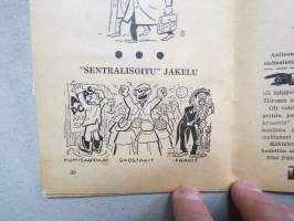 Päivän piloja  - Pientä politiikka - Pakinan pätkiä 1948 -vaalivuoden ja -kamppailun tukemiseksi julkaistu oikeistopuolen pila- ja pilapiirroskirja