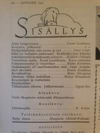 Kotiliesi N:o 7 huhtikuu 1933. Kansikuva Rudolf Koivu