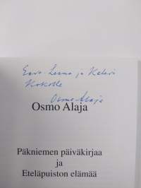 Päkniemen päiväkirjaa ja Eteläpuiston elämää (signeerattu, tekijän omiste)