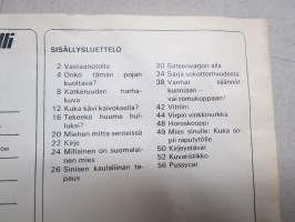 Novelli 1972 nr 6, Miehen mitta senteissä?, Tekeekö huume hulluksi?, kertomuksia, Pussycat-sarjakuva, ym. -ajanvietelehti