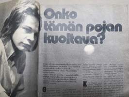 Novelli 1972 nr 6, Miehen mitta senteissä?, Tekeekö huume hulluksi?, kertomuksia, Pussycat-sarjakuva, ym. -ajanvietelehti