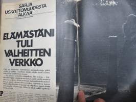 Novelli 1972 nr 6, Miehen mitta senteissä?, Tekeekö huume hulluksi?, kertomuksia, Pussycat-sarjakuva, ym. -ajanvietelehti