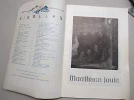 Maailman Joulu 1953 - Arvi A. Karisto Oy joululehti, kirjoituksia ja kuvituksia mm. Unto Karri, Aili Somersalo, Etti Joutsen, Aimo Tukiainen haastattelu, ym.