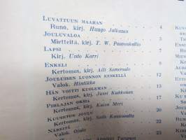 Maailman Joulu 1953 - Arvi A. Karisto Oy joululehti, kirjoituksia ja kuvituksia mm. Unto Karri, Aili Somersalo, Etti Joutsen, Aimo Tukiainen haastattelu, ym.