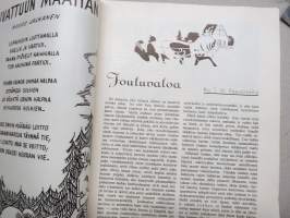 Maailman Joulu 1953 - Arvi A. Karisto Oy joululehti, kirjoituksia ja kuvituksia mm. Unto Karri, Aili Somersalo, Etti Joutsen, Aimo Tukiainen haastattelu, ym.