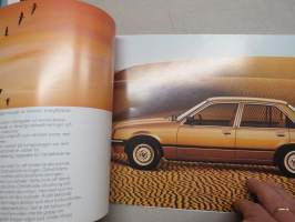 Opel Rekord 1977/78? -myyntiesite, ruotsinkielinen / sales brochure