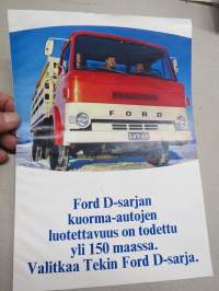 Ford D-sarja kuorma-autot / Ford Transit pakettiautot -myyntiesite / sales brochure