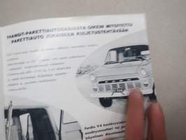 Ford D-sarja kuorma-autot / Ford Transit pakettiautot -myyntiesite / sales brochure