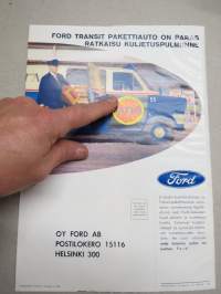 Ford D-sarja kuorma-autot / Ford Transit pakettiautot -myyntiesite / sales brochure