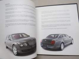 Bentley Continental Flying Spur -esittelykirja kansiossa