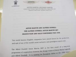 Aston Martin - Alfred Dunhill -esittelykansio