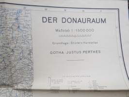 Der Donauraum (Tonavanlaaksoa?) -saksalainen II Maailmansodan aikainen kartta